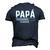 Camiseta En Espanol Para Nuevo Papa Cargando In Spanish Men's 3D T-Shirt Back Print Navy Blue