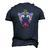 Colorful Queen Lioness With Crown Men's 3D T-Shirt Back Print Navy Blue