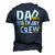 Mens Construction Dad Birthday Crew Party Worker Dad Men's 3D T-shirt Back Print Navy Blue