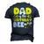 Dad Of The Bee Day Girl Party Matching Birthday Men's 3D T-shirt Back Print Navy Blue
