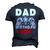 Dad Of Birthday Boy Time To Level Up Video Game Birthday Men's 3D T-shirt Back Print Navy Blue