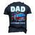 Dad Birthday Crew Fire Truck Firefighter Fireman Party Men's 3D T-shirt Back Print Navy Blue
