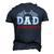 Dad Birthday Crew Race Car Racing Car Driver Daddy Papa Men's 3D T-shirt Back Print Navy Blue