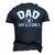 Dad Of One Boy And Two Girls Men's 3D Print Graphic Crewneck Short Sleeve T-shirt Navy Blue