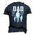 Mens Dad Sons First Hero Daughters Love For Fathers Day Men's 3D T-Shirt Back Print Navy Blue