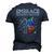 Embrace Neurodiversity Men's 3D Print Graphic Crewneck Short Sleeve T-shirt Navy Blue