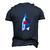Empire State Building Clown State Of New York Men's 3D T-Shirt Back Print Navy Blue