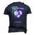 Epilepsy Awareness I Wear Purple For My Dad Men's 3D T-Shirt Back Print Navy Blue