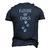 Father Of Dogs Paw Prints Men's 3D T-Shirt Back Print Navy Blue