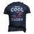 Mens For Fathers Day Tee Fishing Reel Cool Daddy Men's 3D T-Shirt Back Print Navy Blue