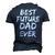 First Fathers Day For Pregnant Dad Best Future Dad Ever Men's 3D T-shirt Back Print Navy Blue