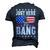 Fourth Of July 4Th Of July Im Just Here To Bang Patriotic Men's 3D T-shirt Back Print Navy Blue