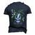 Full Of Life Skull Gardening Garden Men's 3D Print Graphic Crewneck Short Sleeve T-shirt Navy Blue