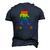 Gay Pride Support Sasquatch No More Hiding Lgbtq Ally Men's 3D T-Shirt Back Print Navy Blue