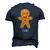 Gingerbread Dad Christmas Matching Pajamas For Xmas Men's 3D T-Shirt Back Print Navy Blue
