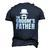 The Grooms Father Wedding Costume Father Of The Groom Men's 3D T-Shirt Back Print Navy Blue