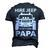 Hirejeep Dont Care Papa T-Shirt Fathers Day Gift Men's 3D Print Graphic Crewneck Short Sleeve T-shirt Navy Blue