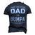 I Have Two Titles Dad And Bumpa And I Rock Them Both Men's 3D Print Graphic Crewneck Short Sleeve T-shirt Navy Blue