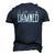 Well Ill Be Damned Apparel For Life Men's 3D T-Shirt Back Print Navy Blue