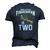 Kids 2 Years Old Fishing Birthday Party Fisherman 2Nd For Boy Men's 3D T-Shirt Back Print Navy Blue