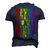 Kindness Equality Love Lgbtq Rainbow Flag Gay Pride Month Men's 3D T-Shirt Back Print Navy Blue