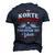 Korte Name Shirt Korte Family Name V2 Men's 3D Print Graphic Crewneck Short Sleeve T-shirt Navy Blue