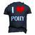 I Love Polly Guy Heart Anniversary 6 Happy Valentines Day Men's 3D T-Shirt Back Print Navy Blue