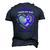 In Memory Dad Purple Alzheimers Awareness Men's 3D T-Shirt Back Print Navy Blue