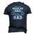 Im Not Like A Regular Dad Im A Bonus Dad Men's 3D T-Shirt Back Print Navy Blue