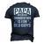 Papa Because Grandfather Fathers Day Dad Men's 3D T-Shirt Back Print Navy Blue