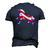 Patriotic Unicorn Memorial Day And 4Th Of July Men's 3D T-Shirt Back Print Navy Blue