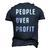 People Over Profit Anti Capitalism Protest Raglan Baseball Tee Men's 3D T-Shirt Back Print Navy Blue