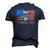 Mens Pitbull Dad American Pit Bull Dog Us Flag 4Th Of July Men's 3D T-Shirt Back Print Navy Blue
