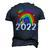 Pride Month 2022 Lgbt Rainbow Flag Gay Pride Ally Men's 3D T-Shirt Back Print Navy Blue