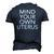 Pro Choice Mind Your Own Uterus Reproductive Rights My Body Men's 3D T-Shirt Back Print Navy Blue