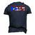 Mens Puerto Rico Flag Fathers Day Patriotic Puerto Rican Pride Raglan Baseball Tee Men's 3D T-Shirt Back Print Navy Blue