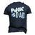 Punk Is Dad Fathers Day Men's 3D T-Shirt Back Print Navy Blue