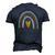 There Was Jesus Christian Religious Rainbow Vintage Men's 3D T-shirt Back Print Navy Blue