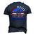 Mens Red White Cycling Dad 4Th Of July American Flag Men's 3D T-shirt Back Print Navy Blue