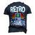 Retro Gaming Video Gamer Gaming Men's 3D T-shirt Back Print Navy Blue