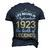 September 1923 Birthday Life Begins In September 1923 V2 Men's 3D T-shirt Back Print Navy Blue