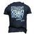 Straight Outta Money Cheer Dad Men's 3D T-Shirt Back Print Navy Blue