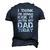 I Think Im Gonna Kick It With My Dad Today Fathers Day Men's 3D T-Shirt Back Print Navy Blue