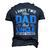 Mens I Have Two Titles Dad And Uncle Grandpa Fathers Day V2 Men's 3D T-shirt Back Print Navy Blue