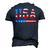 Usa Flag American 4Th Of July Merica America Flag Usa Men's 3D T-Shirt Back Print Navy Blue