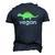 Vegan Dinosaur Green Save Wildlife Men's 3D T-Shirt Back Print Navy Blue
