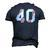 Vintage Baseball 40 Jersey Number Men's 3D T-Shirt Back Print Navy Blue