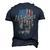 Welder American Flag Welding Usa Patriotic Retro Helmet V2 Men's 3D T-shirt Back Print Navy Blue