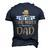 You Are The Most Awesome Dad Fathers Day Gift Men's 3D Print Graphic Crewneck Short Sleeve T-shirt Navy Blue