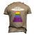 Alien Abduction Gay Pride Lgbtq Gaylien Ufo Proud Ally Men's 3D T-Shirt Back Print Khaki